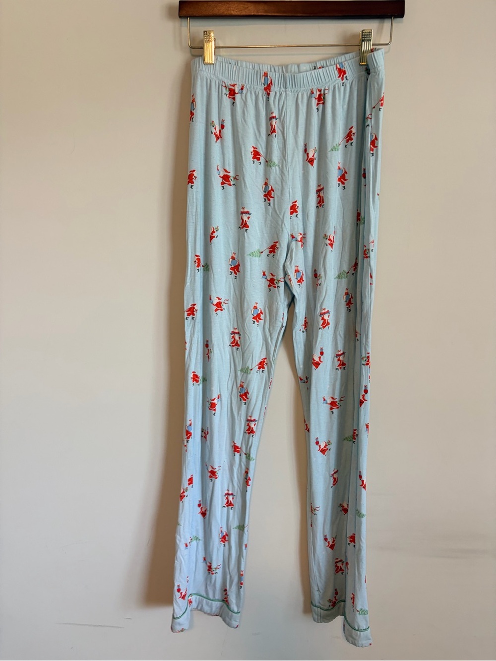 In My Sundays Santa Express Long Sleeve and Pant Pajama Set, size M monogramed - Picture 10 of 10